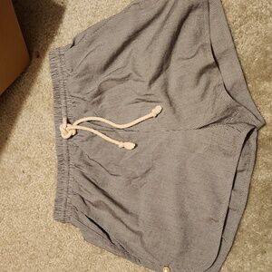 Cezele CZ Collection Shorts Size M Striple Gold Tone Button Sailor Pullon Womens